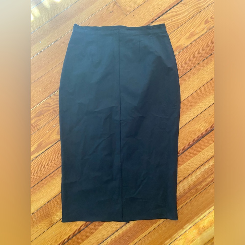 D&G Dolce Gabbana y2k Black Pencil cotton elastic Skirt - Picture 2 of 8